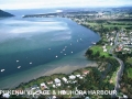 Houhora Harbour, and Pukenui village, a short walk from Pukenui Holiday Park