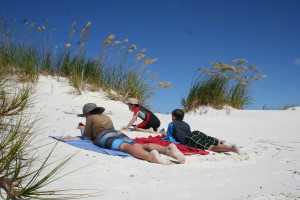 White sands of Rarawa Beach, 15 minutes from Pukenui Holiday Park