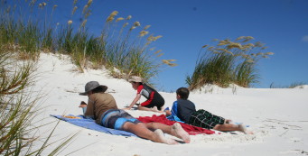 White sands of Rarawa Beach, 15 minutes from Pukenui Holiday Park